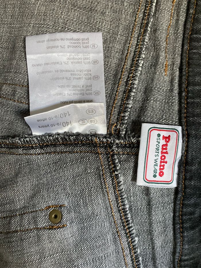 Jeans bootcut gris foncé 10 ans pulcino - photo numéro 3