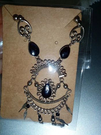 Collier Pérou pierres semi précieuses amerindien