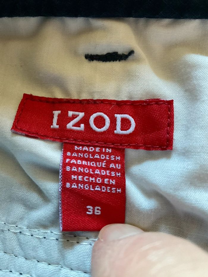 Short cargo bleu marine pour homme Izod taille W36 FR46 447 - photo numéro 8