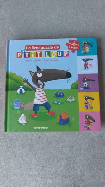Livre puzzle p'tit loup vertbaudet