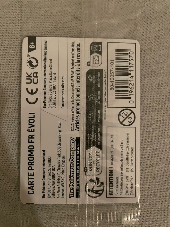 Carte Pokémon Promo Evoli Pokemon Day 2025 - photo numéro 2