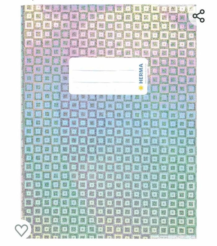 Lot de 2 protège  cahier glamour argent