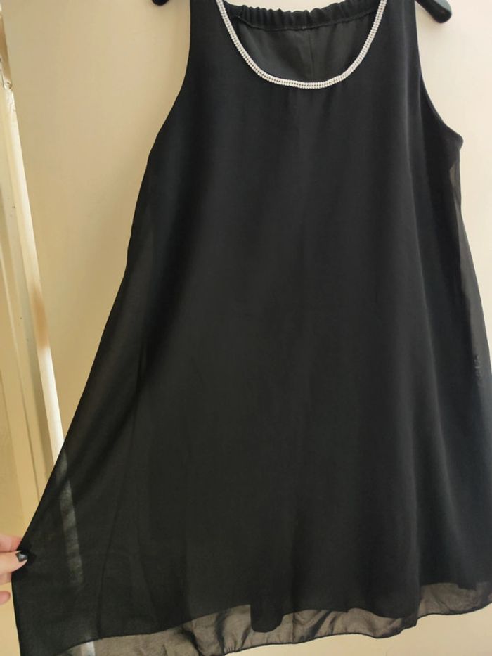 Robe noire et strass - T44 - photo numéro 2
