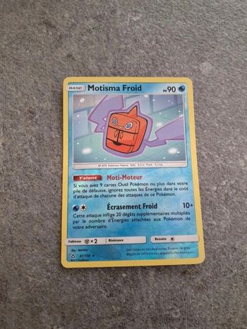 Carte Pokémon Motisma froid reverse