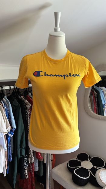 Tee shirt jaune Champion T36