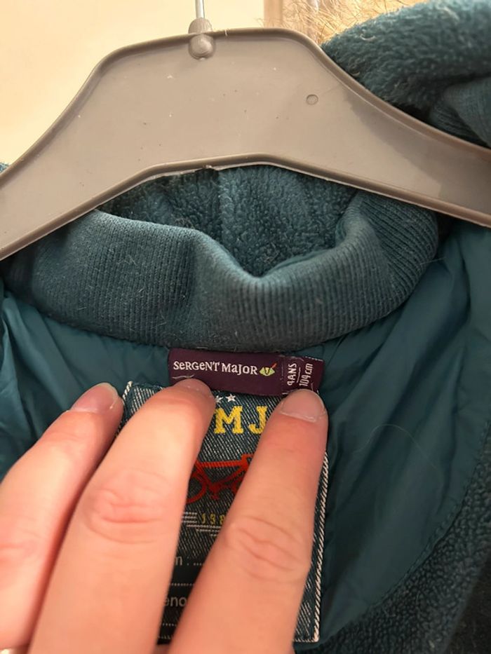 Parka à capuche Bleu canard Sergent Major 4 ans - photo numéro 15