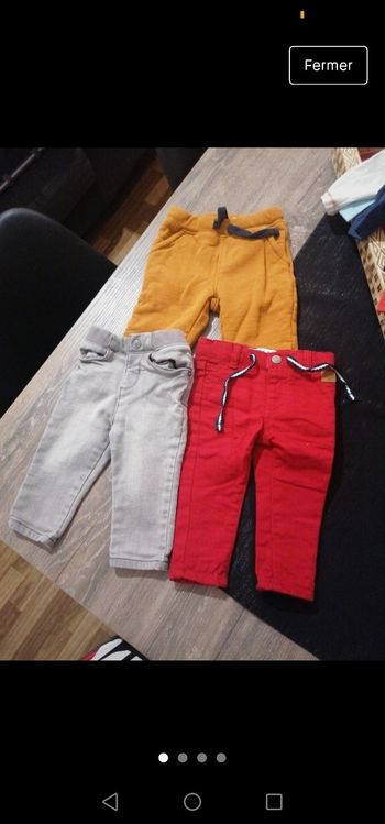 Lot de pantalon garçon 6 mois orchestra