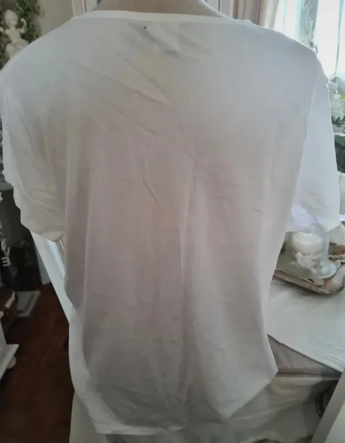 Pyjama blanc/violet lila Lok Low Taille 42/44 Neuf - photo numéro 3