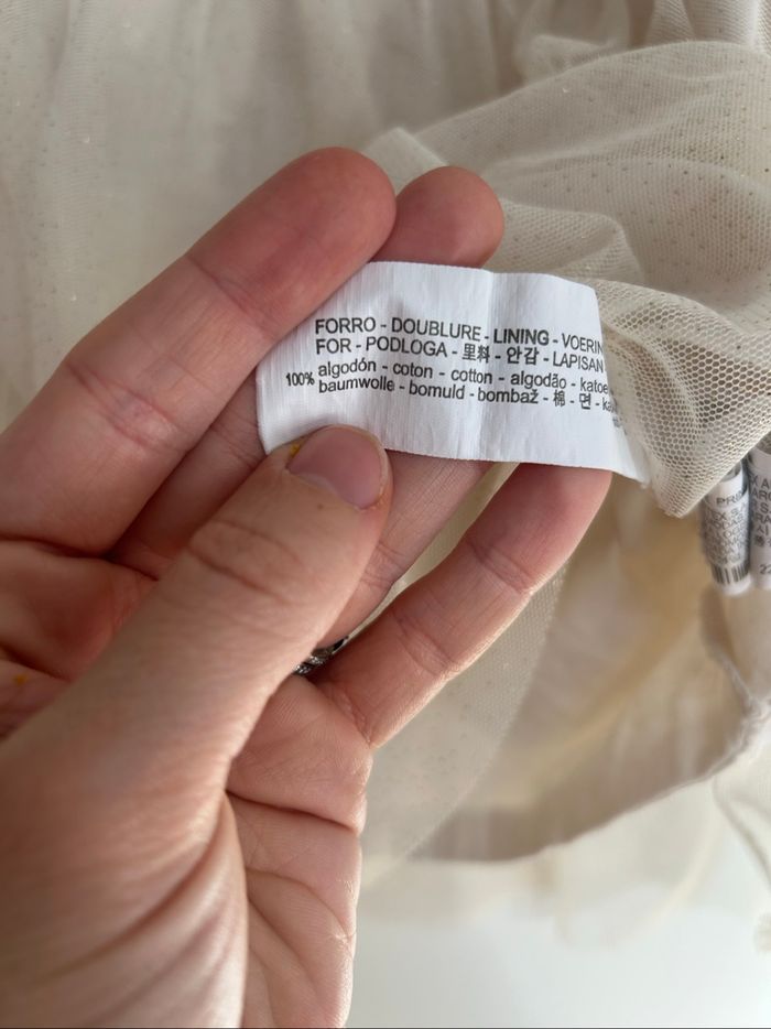 Tee shirt manches longues avec tulle et paillettes - 4/5 ans - Zara - photo numéro 5