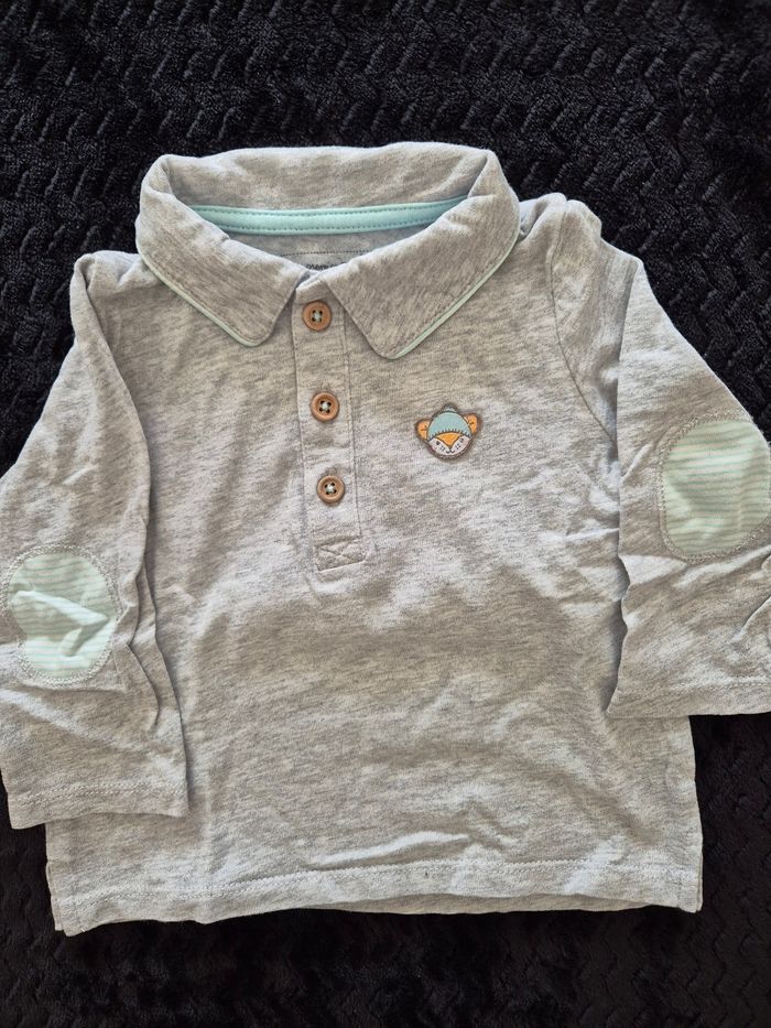 Lot 2 tee-shirts et 1 polo manches longues - photo numéro 4