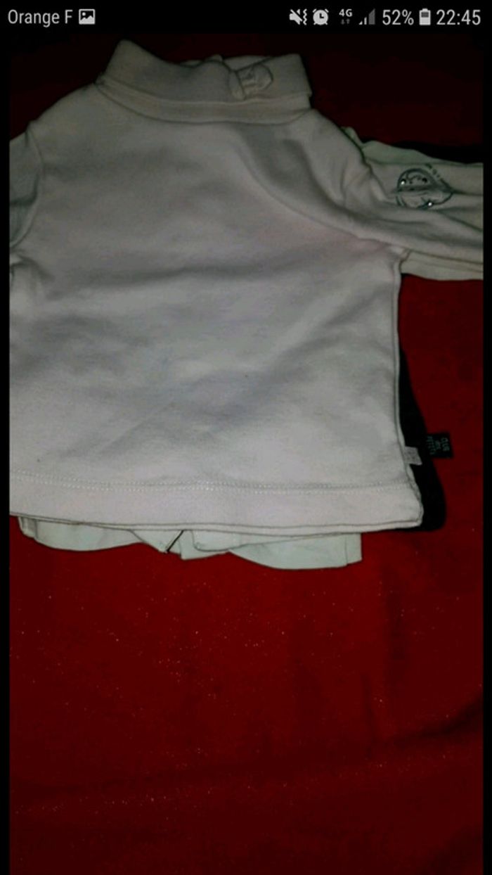 Lot 4 t-shirt fille 3 mois - photo numéro 2