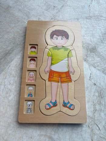 Puzzle en bois du corps humain