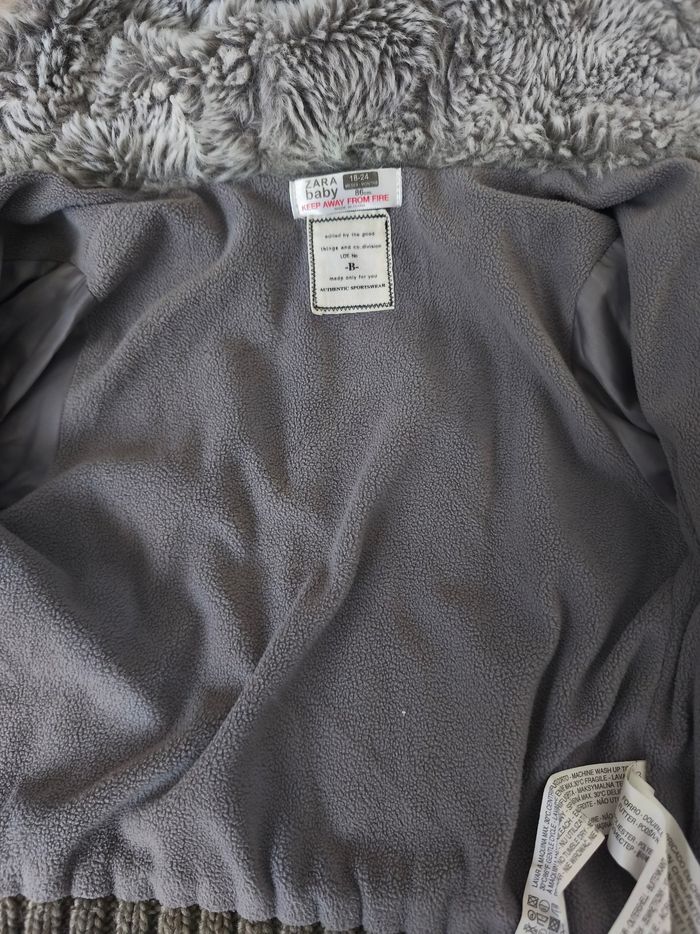 Manteau maille et polaire Zara mixte - photo numéro 8