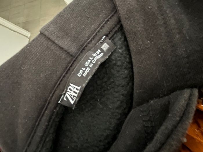 Sweat noir ZARA homme taille L – basique stylé & confortable - photo numéro 3