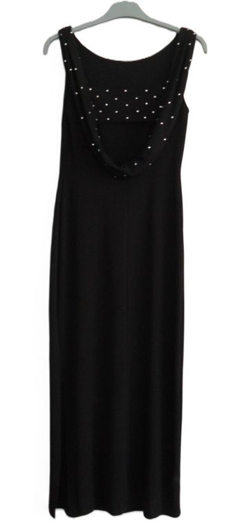 Robe De Soiree. Cocktail. Noir. Strass. Binicci. Taille 36