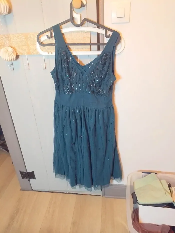 Robe Nafnaf perlée strass tulle - photo numéro 2