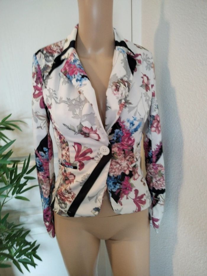 Veste fleurie Made in Italy taille S