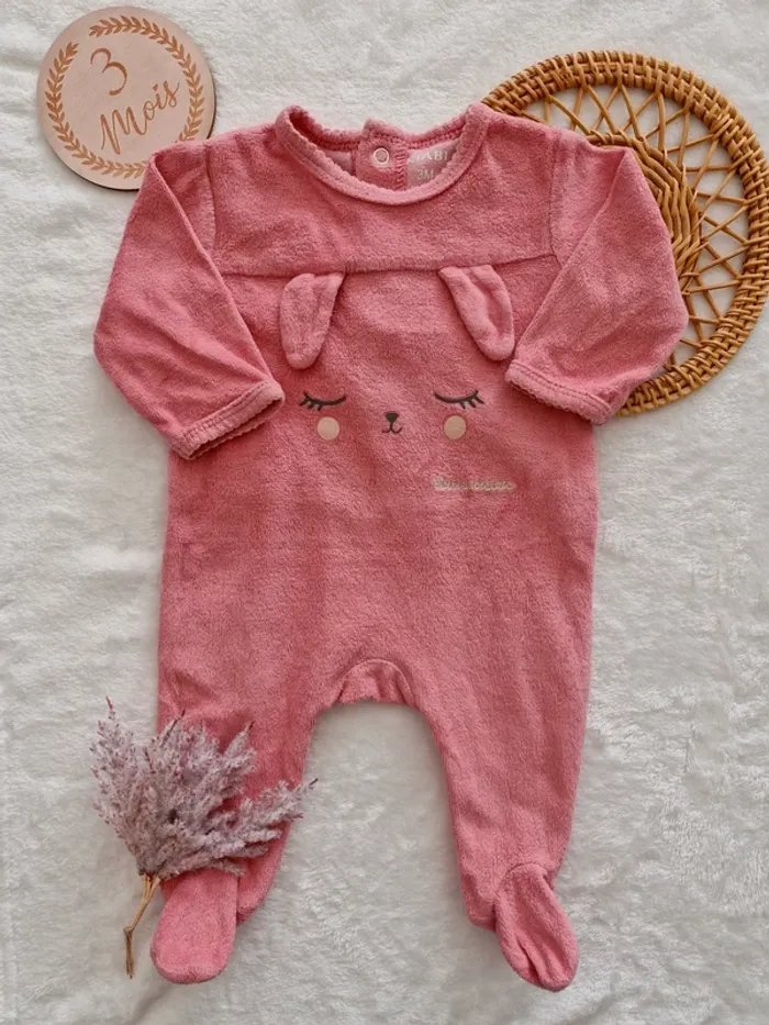 Pyjama velours 3 mois