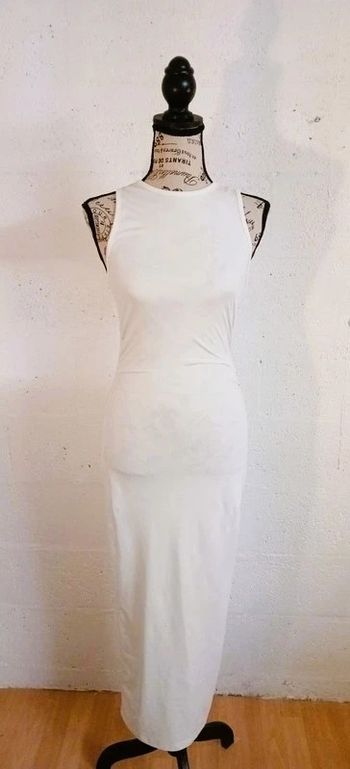 🤍 Robe longue moulante blanche – SHEIN – Très bon état