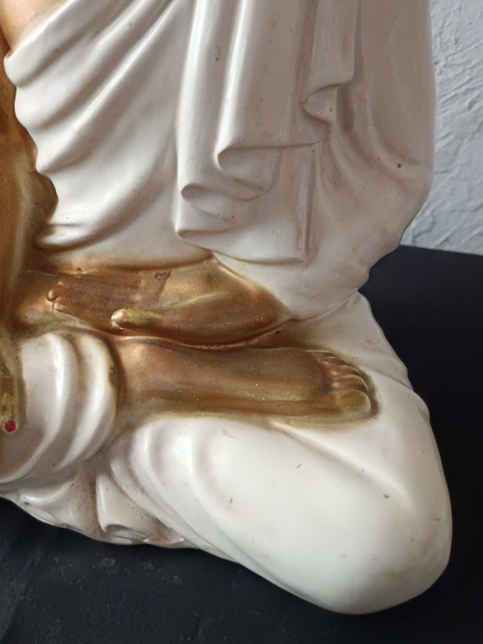 Bouddha blanc Lotus - photo numéro 5