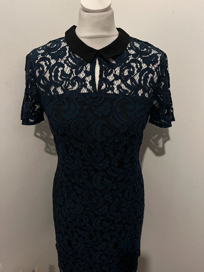 Robe dentelle marine et noire one step S - photo numéro 3