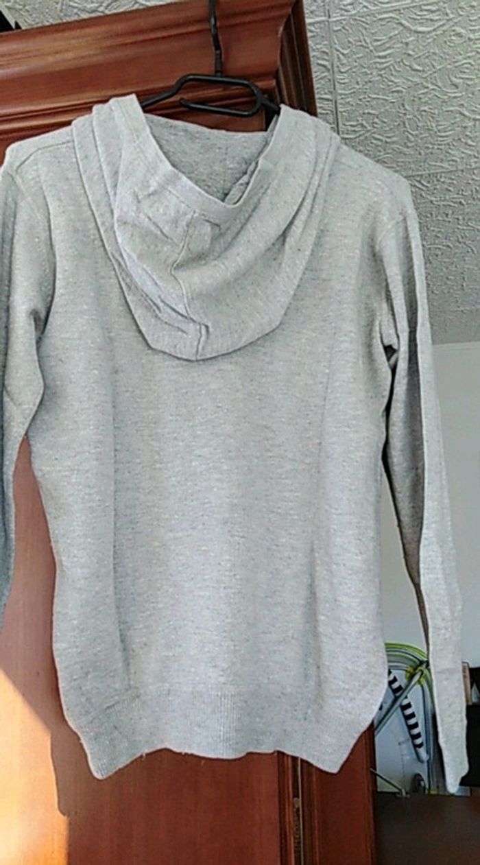 Pull gris chiné - photo numéro 4