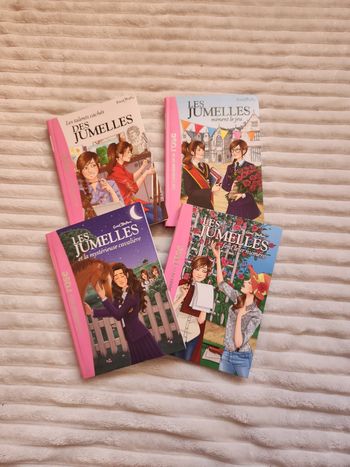 📚 Lot de 4 tomes – Série Les Jumelles (Bibliothèque Rose)