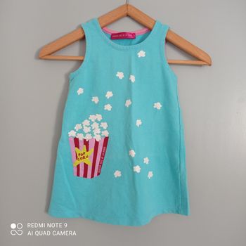 Robe turquoise pop corn 4ans Agatha Ruiz de la Prada