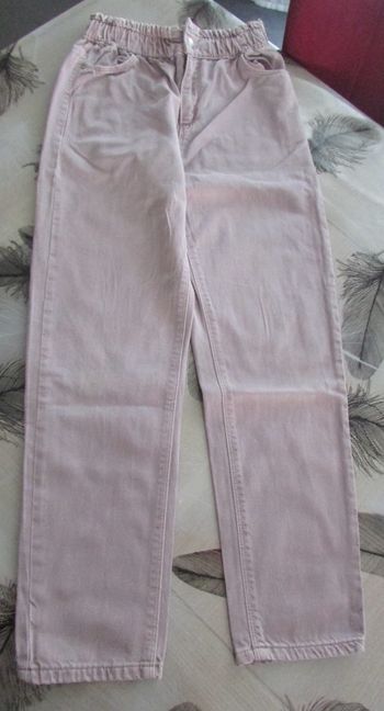 Jean MOM fille Kiabi 12 ans lilas