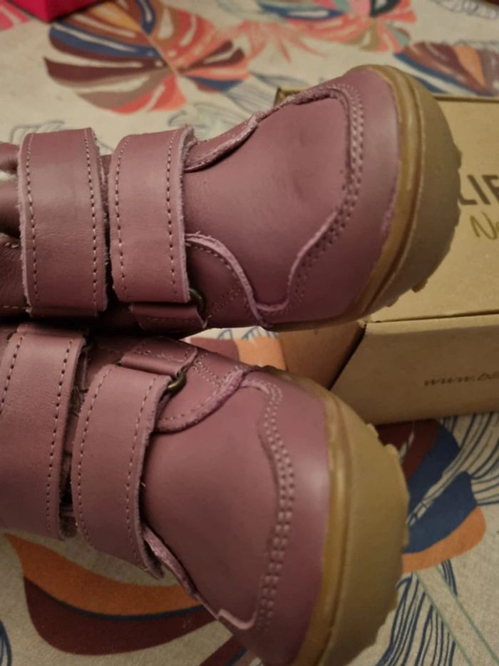 Bottines neuves cuir fourrées taille 24 - photo numéro 6