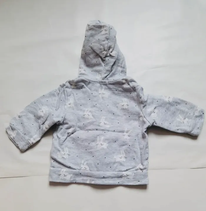 Sweat à capuche fille 9 mois Kiabi - photo numéro 2