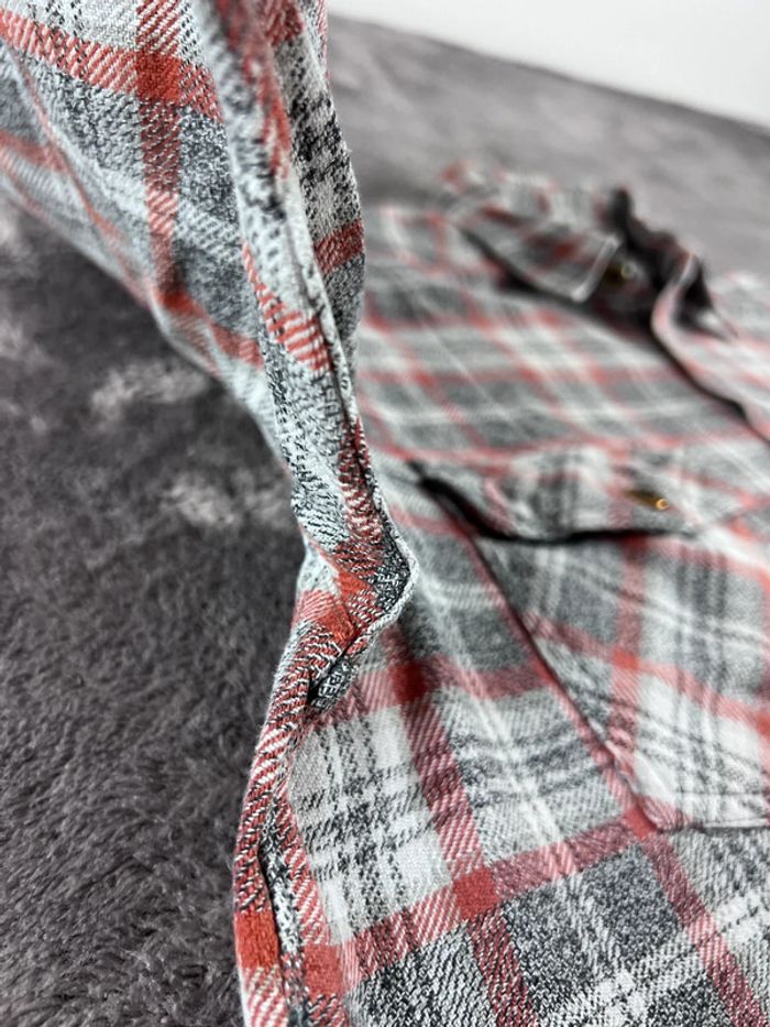 Chemise à Carreaux Rip Curl Grise et Orange Taille M - photo numéro 15