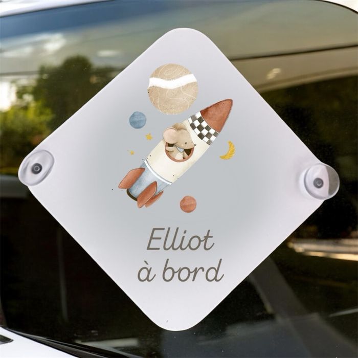 Pancarte voiture « bebe à bord » personnalisée - photo numéro 9