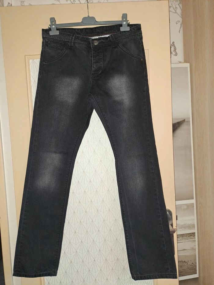 Pantalon noir délavé comme neuf carnet de vol homme - photo numéro 10