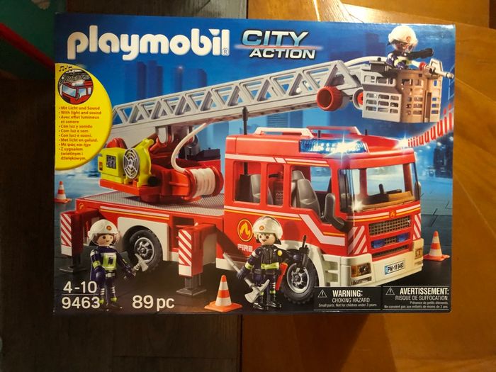 Playmobil 9463 Camion de Pompiers avec échelle pivotante
