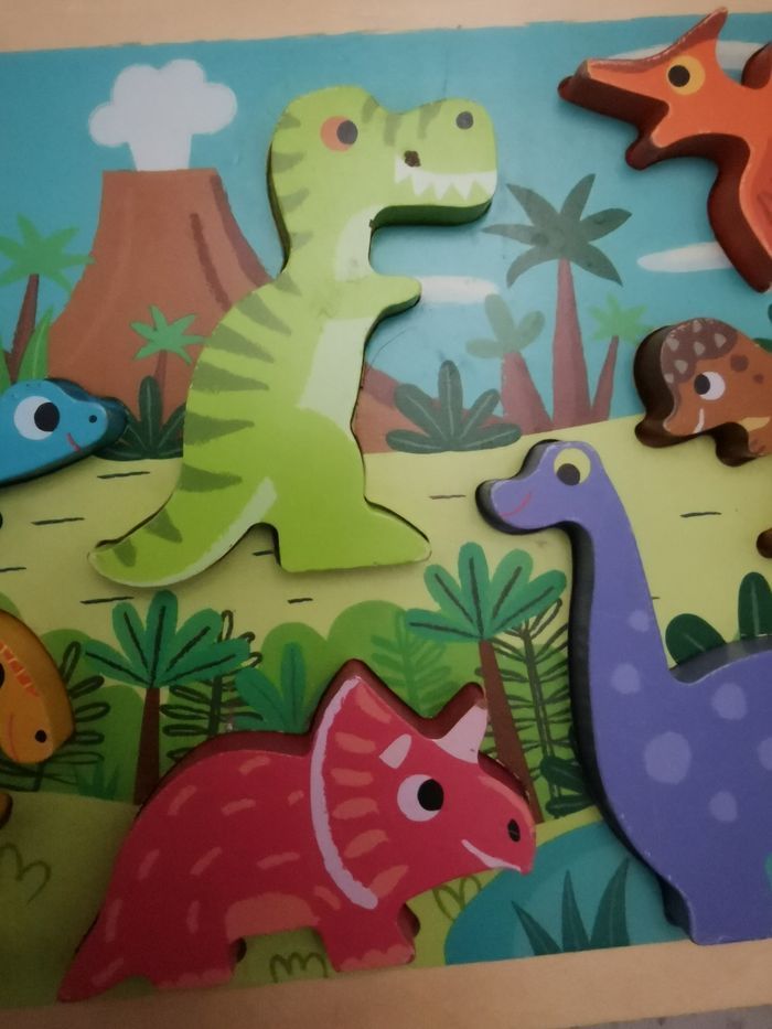 Puzzle chunky dinausore janod - photo numéro 4