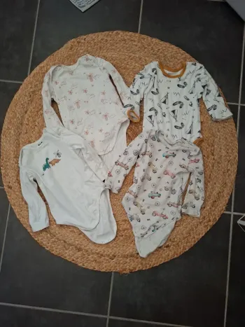 Lots de 4 bodys 24 mois