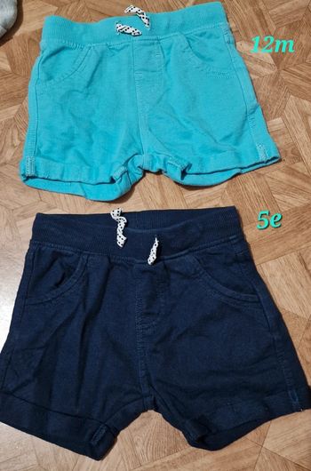 Lot 2short 12mois