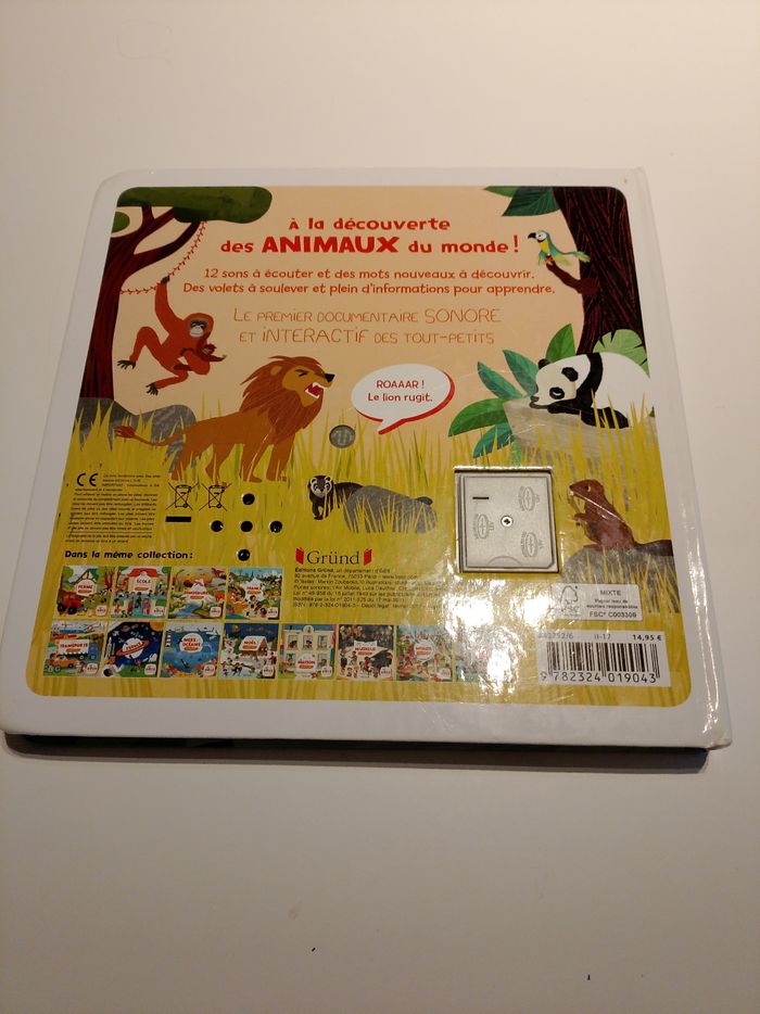 Les animaux du monde mes premiers docs sonores gründ fonctionne - photo numéro 2