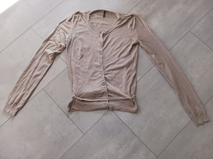 gilet avec ceinture taupe Taille M Naf Naf Neuf - photo numéro 2