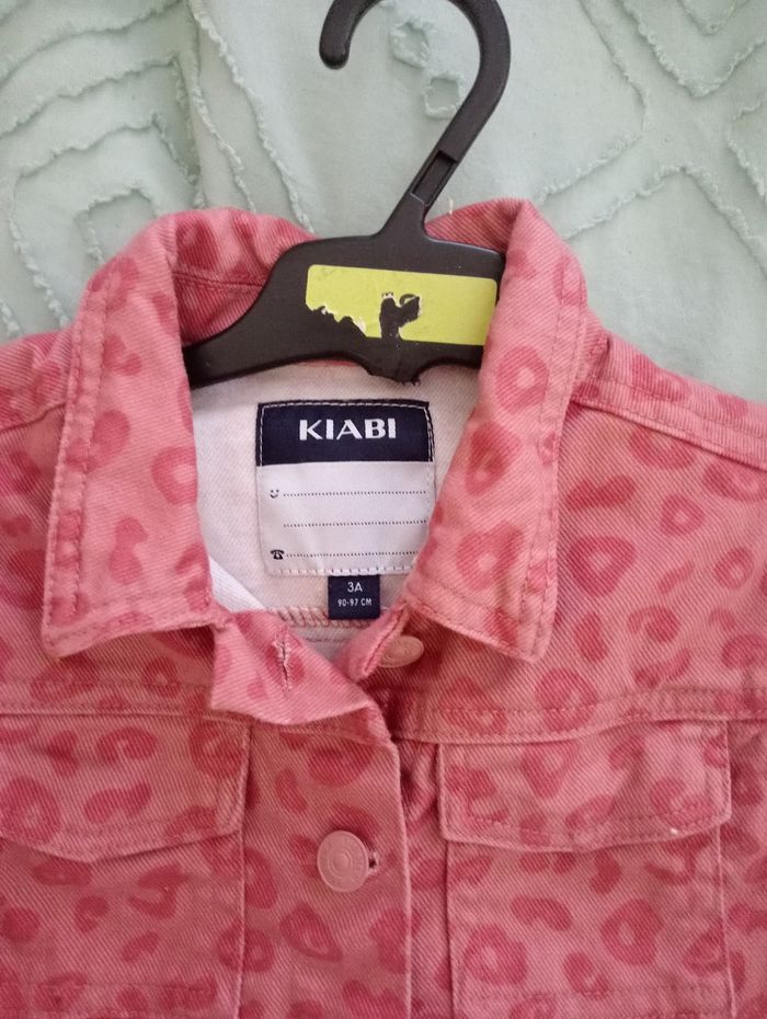 Veste en jean rose kiabi - photo numéro 2