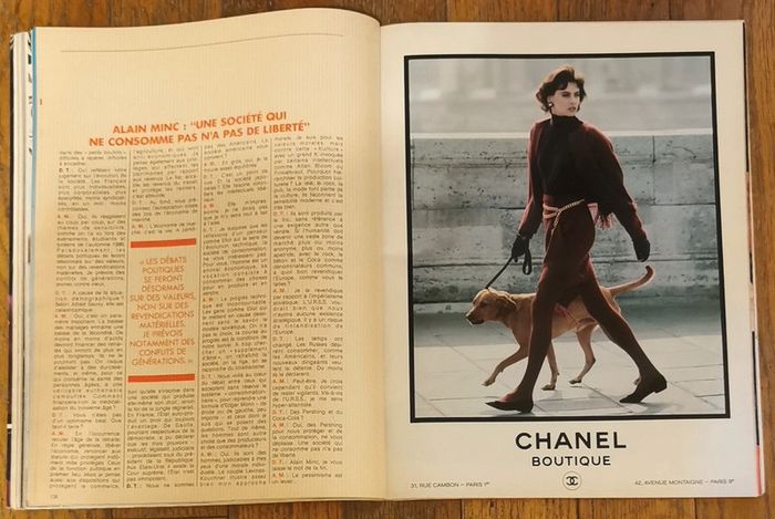 Ancien magazine Madame figaro couverture Inès de la fressange 1987 N°13403 Vintage - photo numéro 4