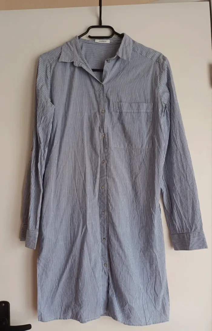 Chemise femme à rayures taille XS promod été coton