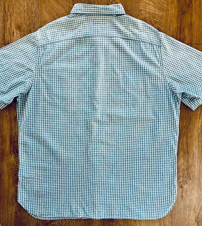 Polo/chemise/T.shirt à carreaux bleu clair et blanc Polo Ralph Lauren (logo brodé), homme, taille XL - photo numéro 3