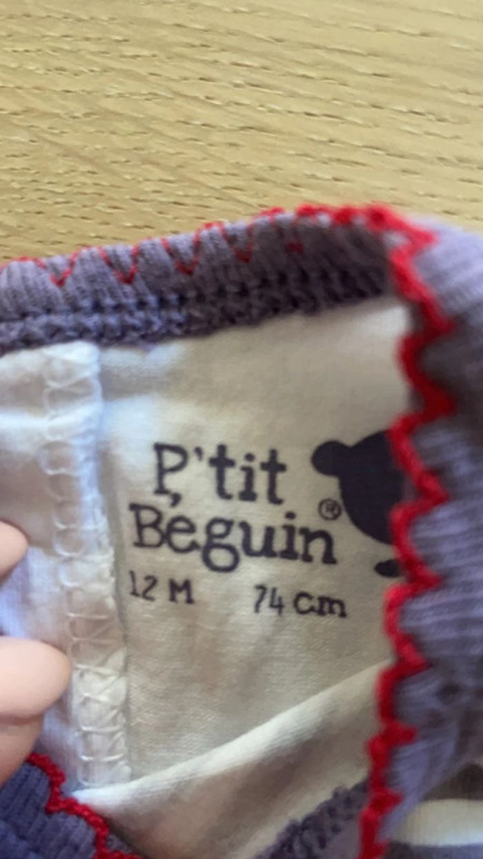 Ensemble tunique et short bouffant petit béguin 12 mois - photo numéro 5