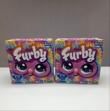Lot de 2 Furby Tie Dye, 15 accessoires, peluche interactive