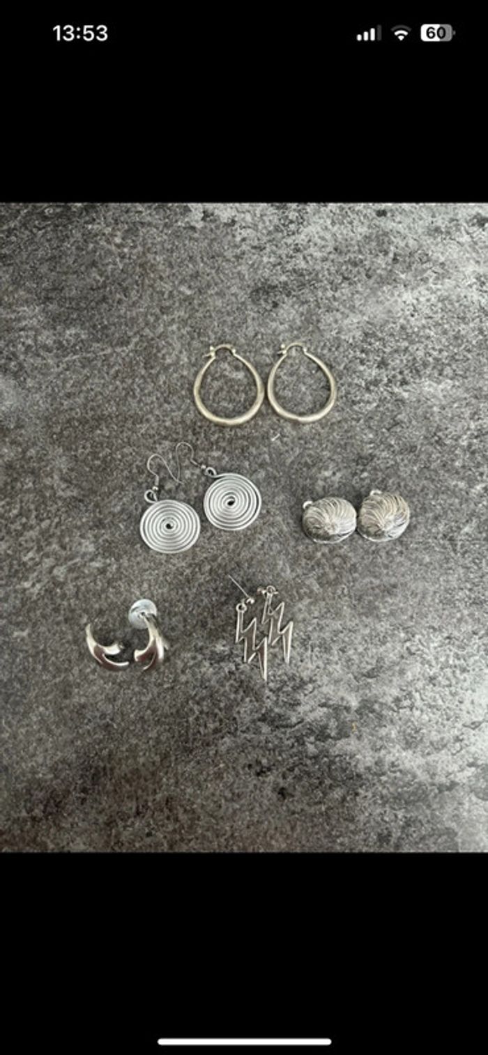 Lot paires boucles d’oreilles - photo numéro 3