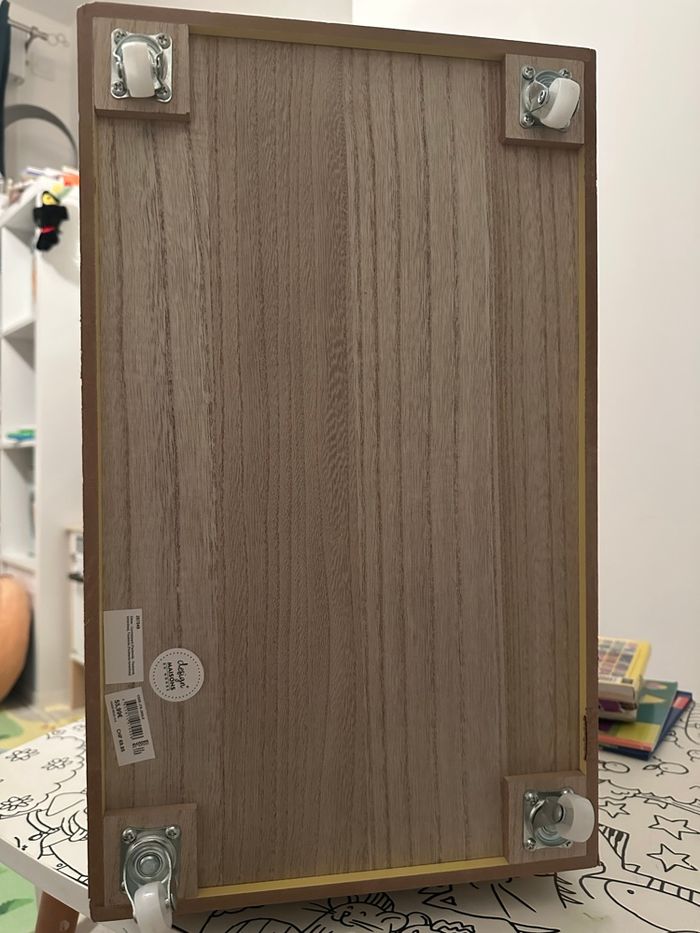 Caisse à roulettes en bois pour jouets - photo numéro 3