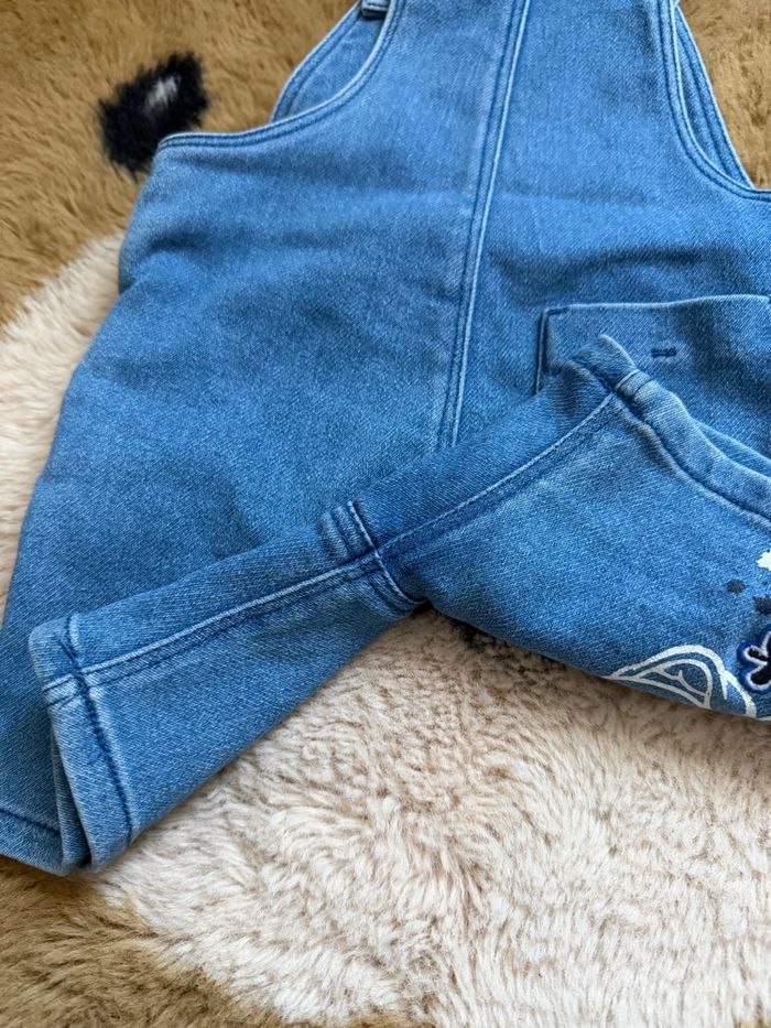 Salopette short en jean Mickey Disney t.12m - photo numéro 5