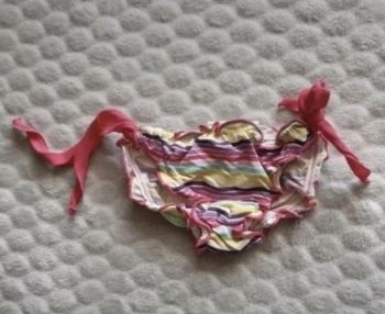 Culotte de bain rose à rayure fille